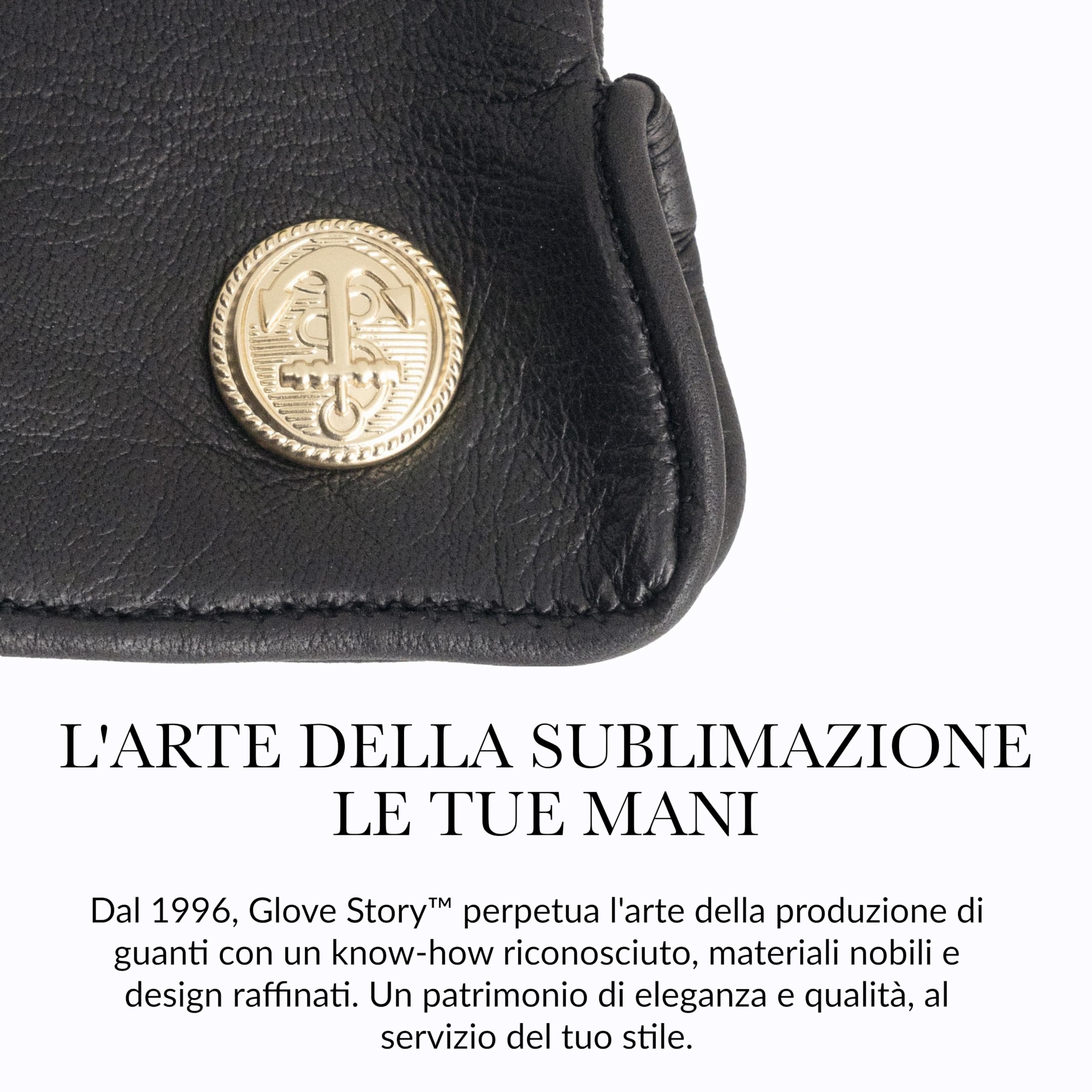 GLOVE STORY Guanti in Pelle di Agnello per Donna Fodera in 100% Seta - Guanti Touchscreen Materiale Elegante, Morbido e Confortevole - Guanti Invernali Caldi per Donna Produzione Artigianale