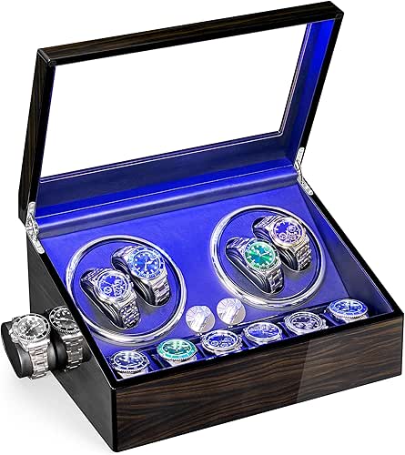 ANWBROAD Watch Winder for Automatic Watches 4 Watch Rotator and