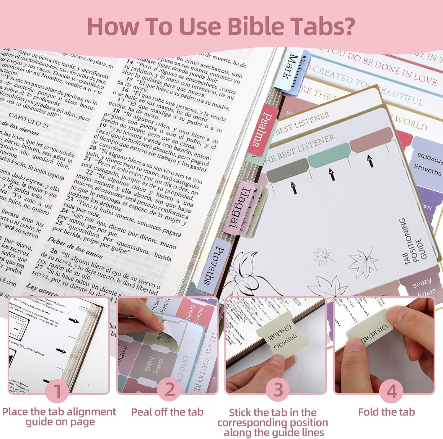 Bible Cover Case for Women - with Study Supplies, Large Pink Leather Bible Carrying Case Bag, Ideal for Bible Study at Church & Valentines Gifts for Woman Girls