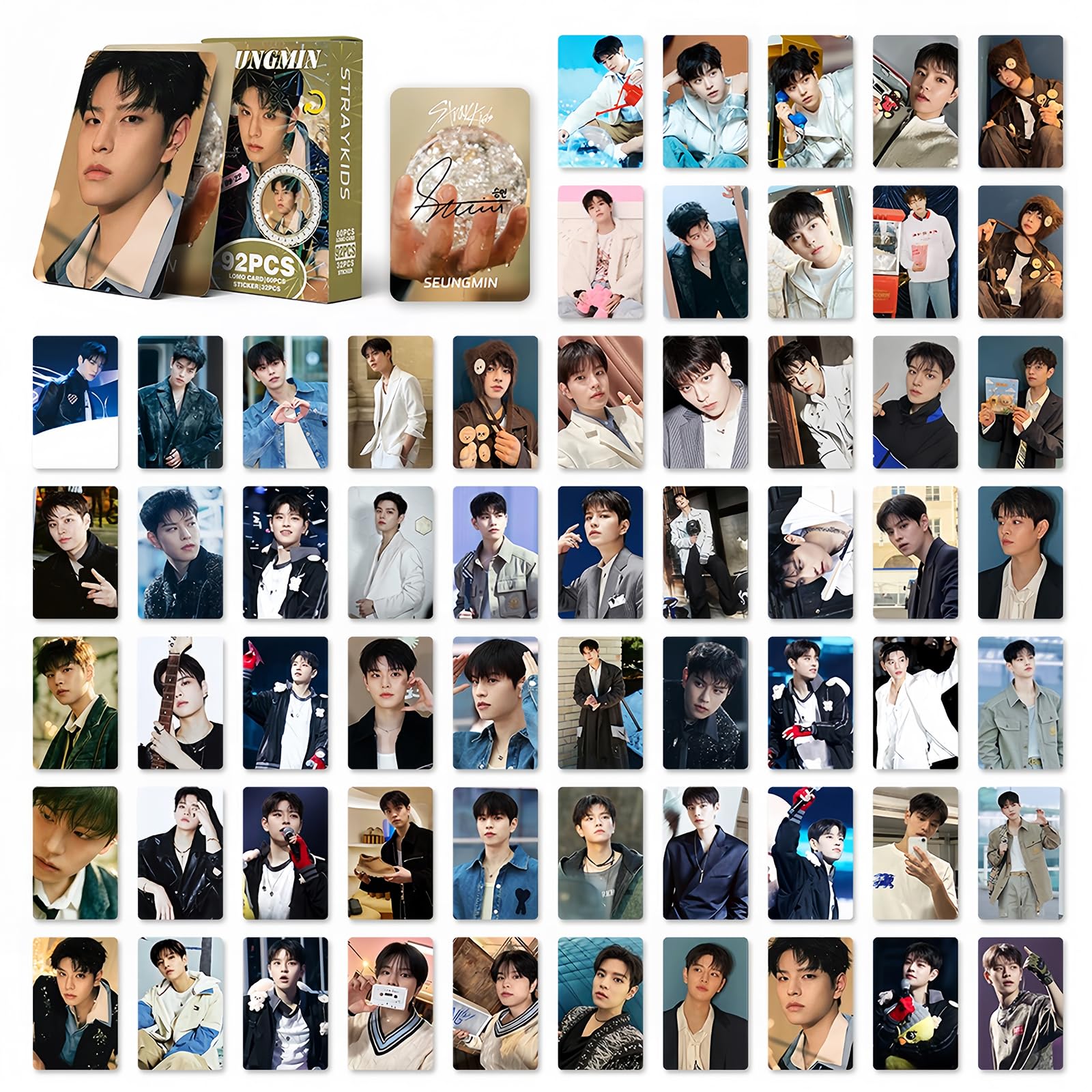 PYAJUU Stray Kids Photocards 92PCS KPOP Straykids Hollow Photocard
