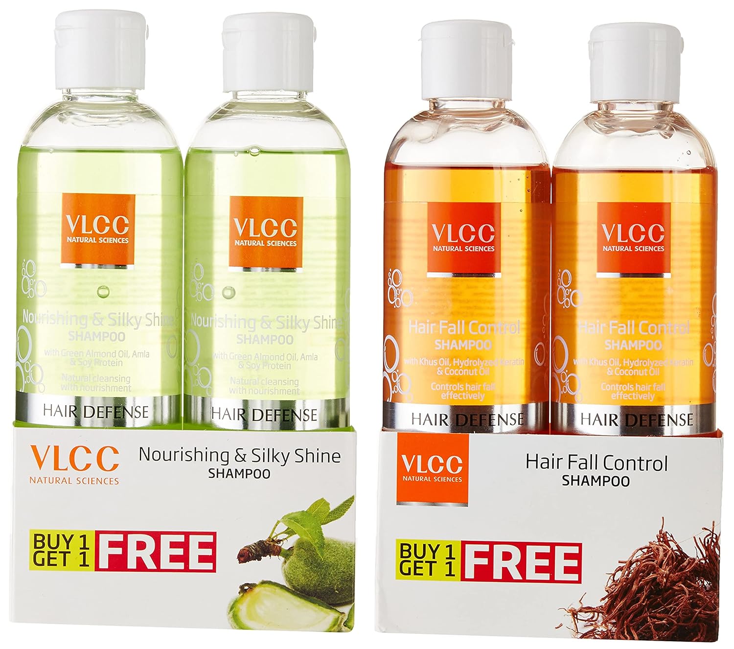 Buy VLCC Hair Fall Control Shampoo, 350ml (Buy 1 Get 1 Free) & VLCC