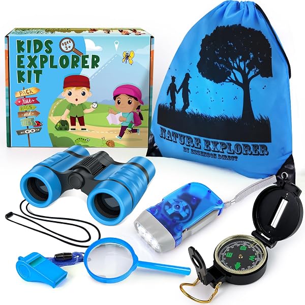 ESSENSON Kids Explorer Kit - Adventure Kit for Kids, Outdoor Explorer Kit with Binoculars,...