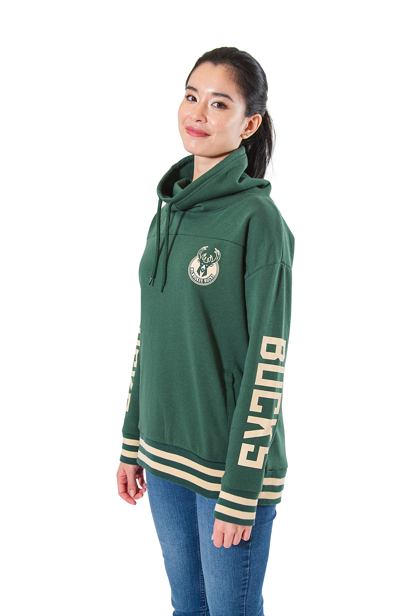 Ultra Game Damen Fleece Hoodie Pullover Sweatshirt Funnel NEC Vlies, Kapuzenpullover, Sweatshirt, Trichterhals