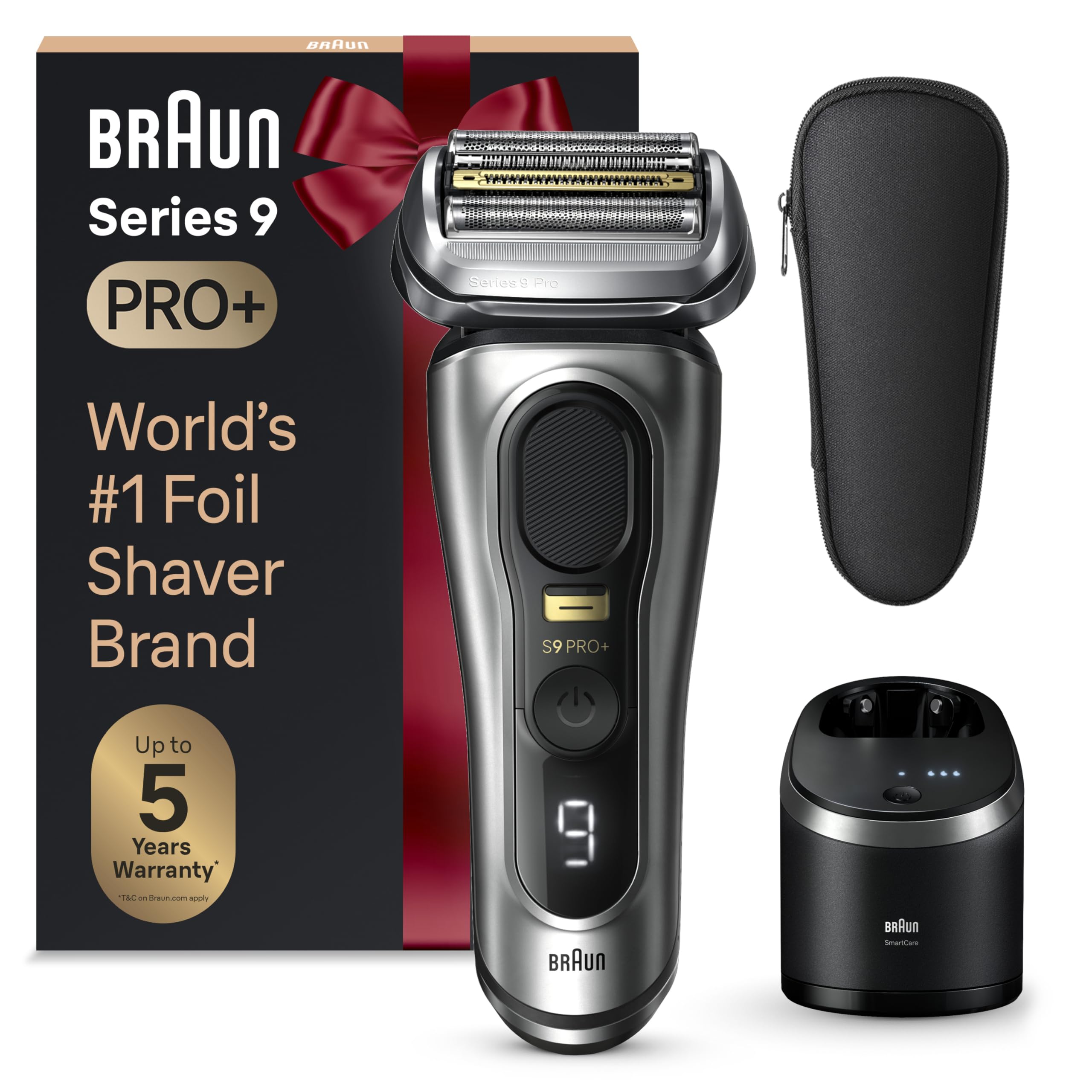 Amazon.co.jp: Braun Series 9 PRO+ 男性用電動カミソリ、5つのプロ