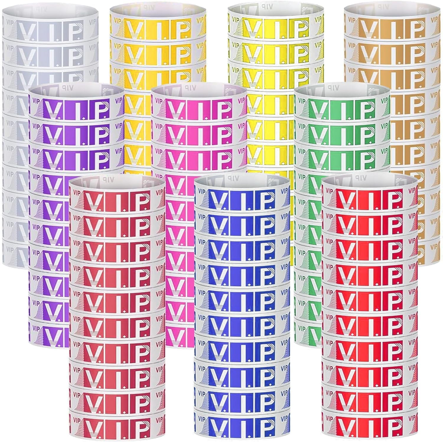 1000 Braccialetti Identificativi BetterJonny - Impermeabili, 10 Colori, Per Eventi - Foto 9