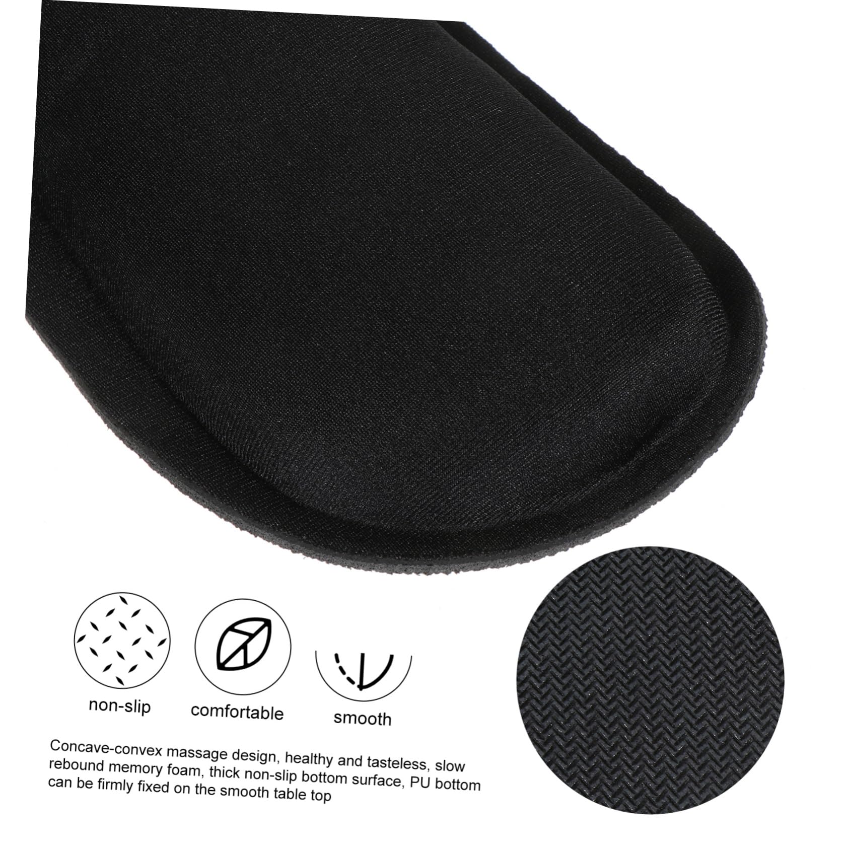 MAGICLULU 3sätze Memory Foam Handballenauflage Set Ergonomische Und Mausunterlage Für Bequemen Rutschfeste Unterseite Für Büro Und Gaming Unterstützt Handgelenke Und Verbessert Die