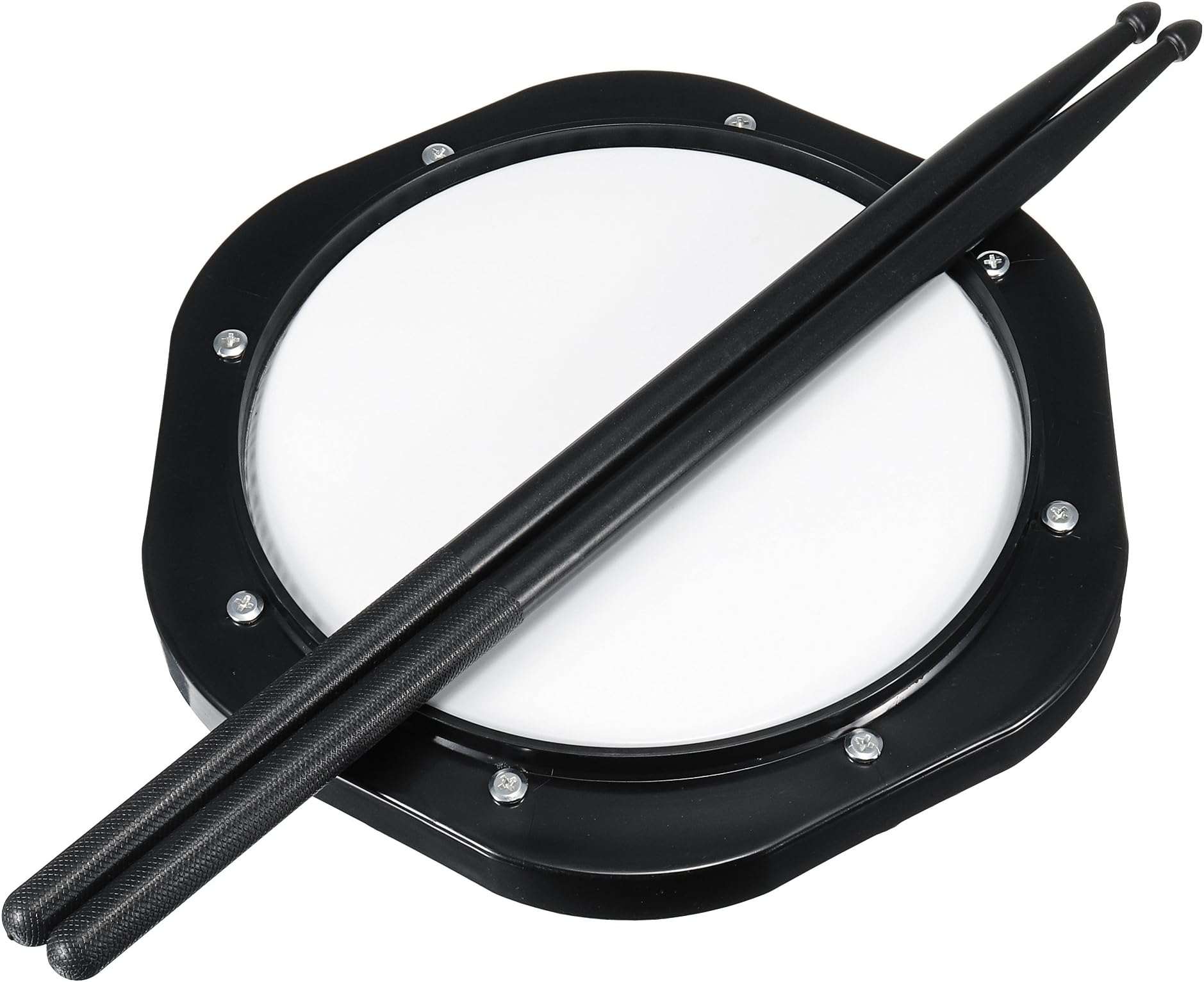 Dioletto Snare Drum Practice Pad and Drumsticks Set with 10 inch Drumming Pad and 5A Sticks - Exercise Workout Kit for Professional and Beginner Drummers DP37