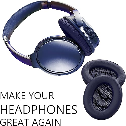 Miniatura 5 de Bose - Almohadillas de repuesto para auriculares Bose Quiet Comfort 35, almohadillas de repuesto suaves para Bose - QC 35, QC25, QC15, QC2, Ae2,