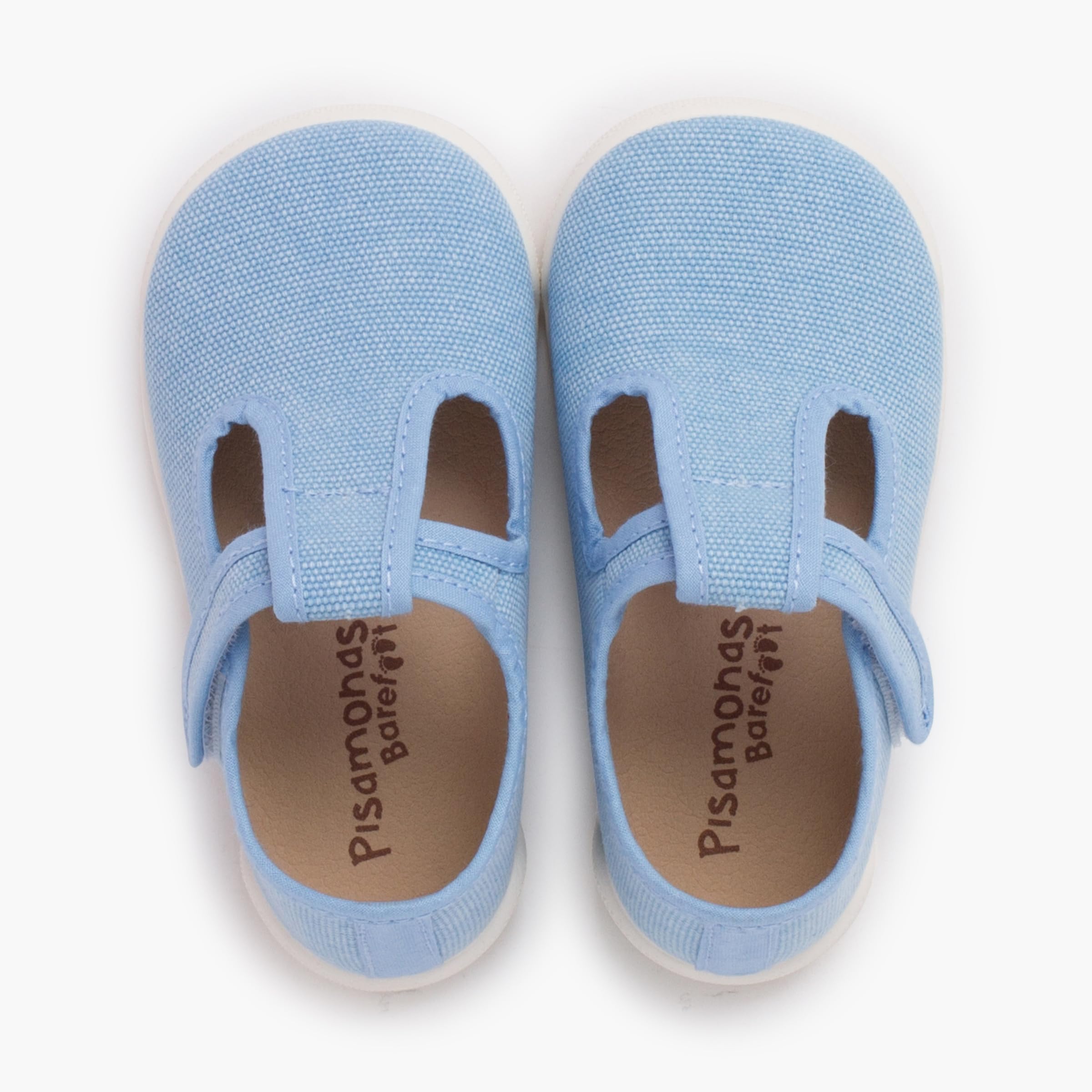 Pisamonas Scarpe Occhio di Bue Barefoot Tela Canvas Chiusura A Strappo