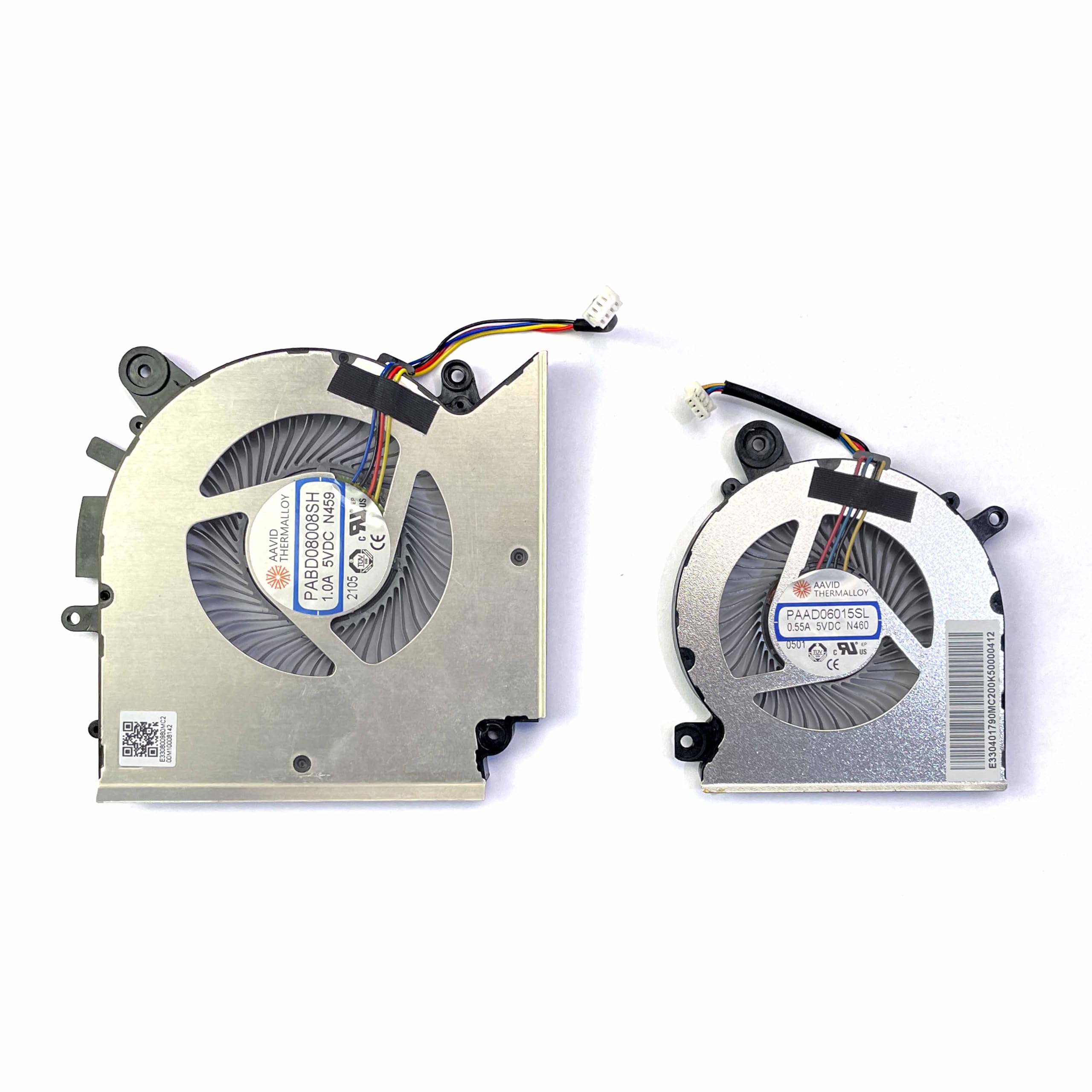 BestParts New CPU+GPU Cooling Fan Replacement for MSI Katana GF66 11SC, 11UG 11UE 11UD 11UC, P/N: PABD08008HS N459, PAAD06015SL N460