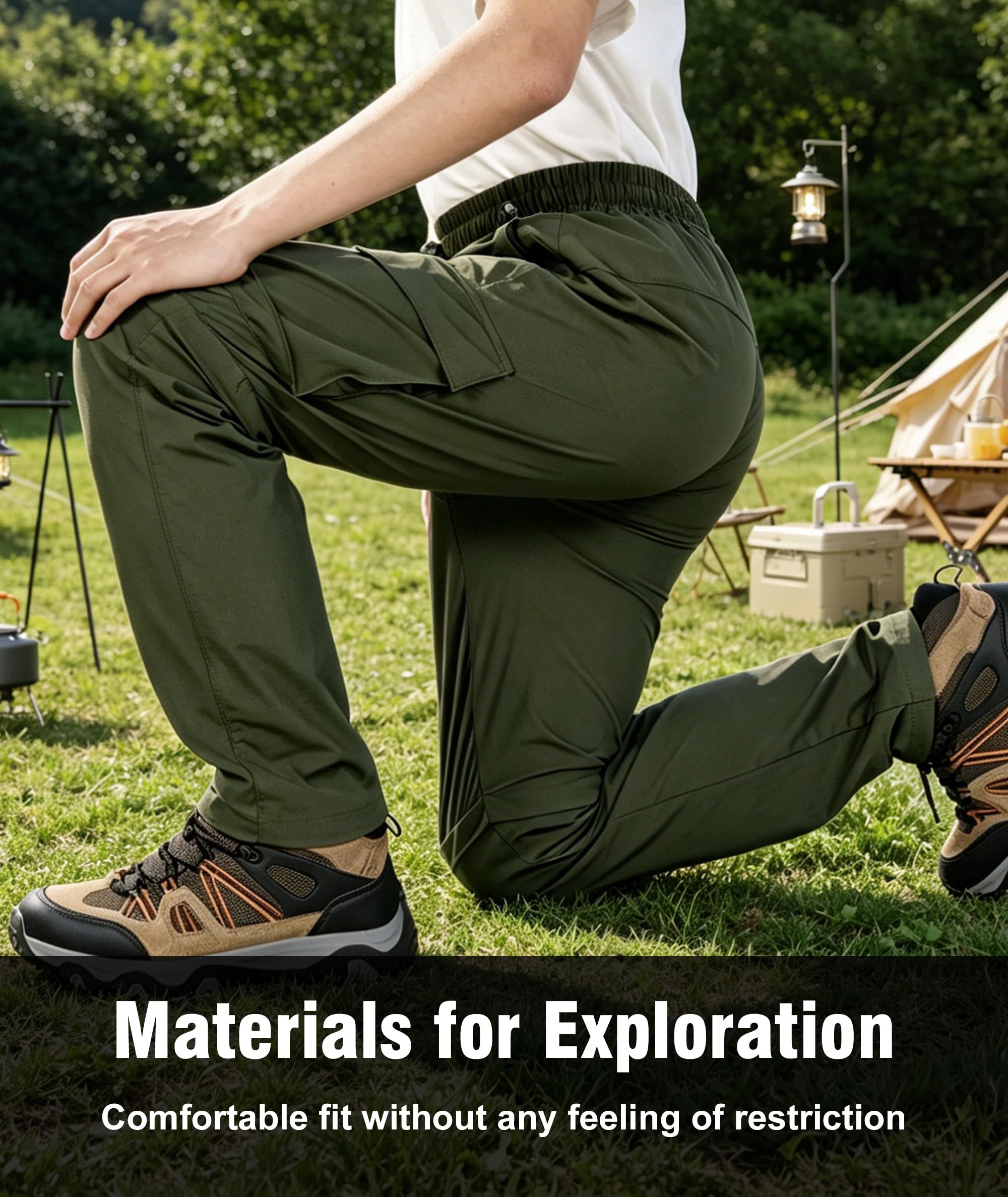 Kinder wasserdichte Wanderhose Zip-Off Leicht Schnelltrocknend Jungen Outdoor Nylon Trekking Hose Freizeithose mit Reißverschlusstaschen