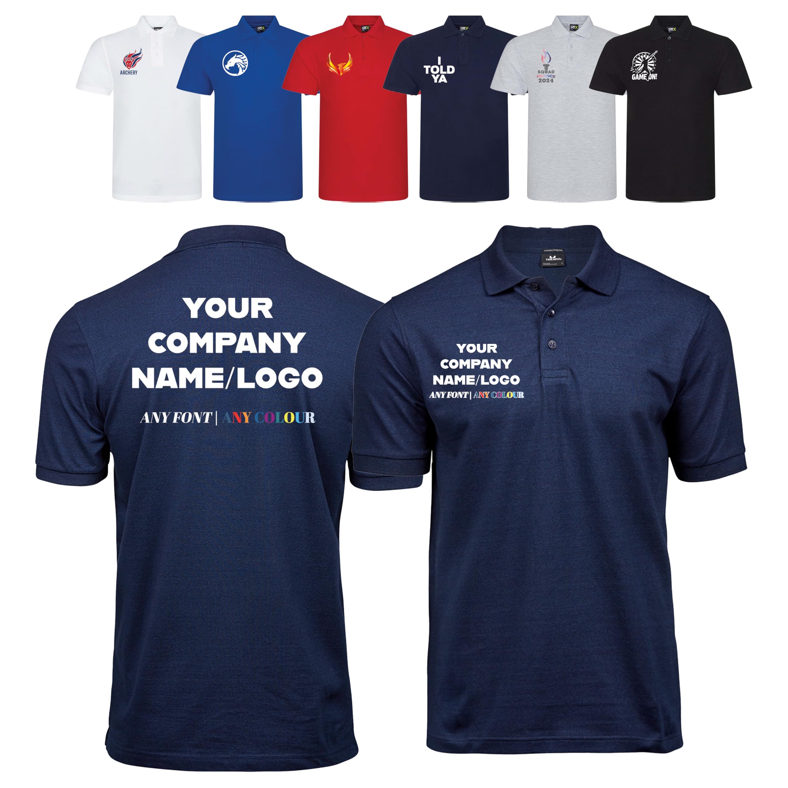 Varsany Personalised T Shirts Mens Womens Kids UK - Customised T Shirt with Any Text and Photo, Long-Lasting Printing - Design Your Own Custom T Shirt — view 24