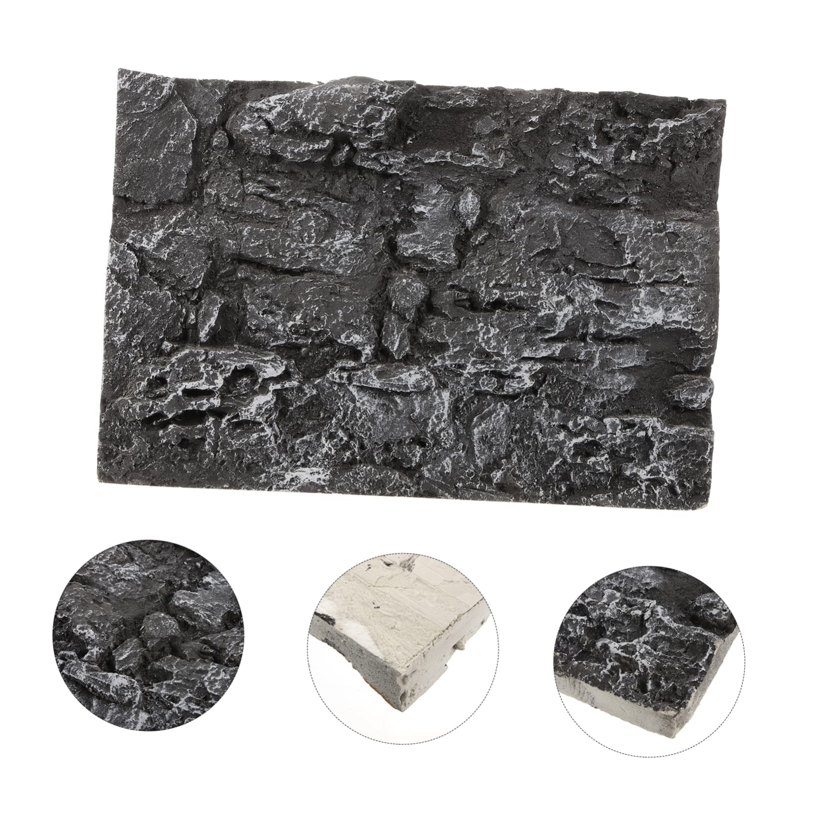 Didiseaon Corteza De Corcho para Belenes 10 Piezas Losa De De Fondo Reptiloil Fondos De Acuario Fondo del Acuario Decoraciones De Peceras Fondo De De Reptil Fondo De Terrario Se Aferra 3D PU Tanque