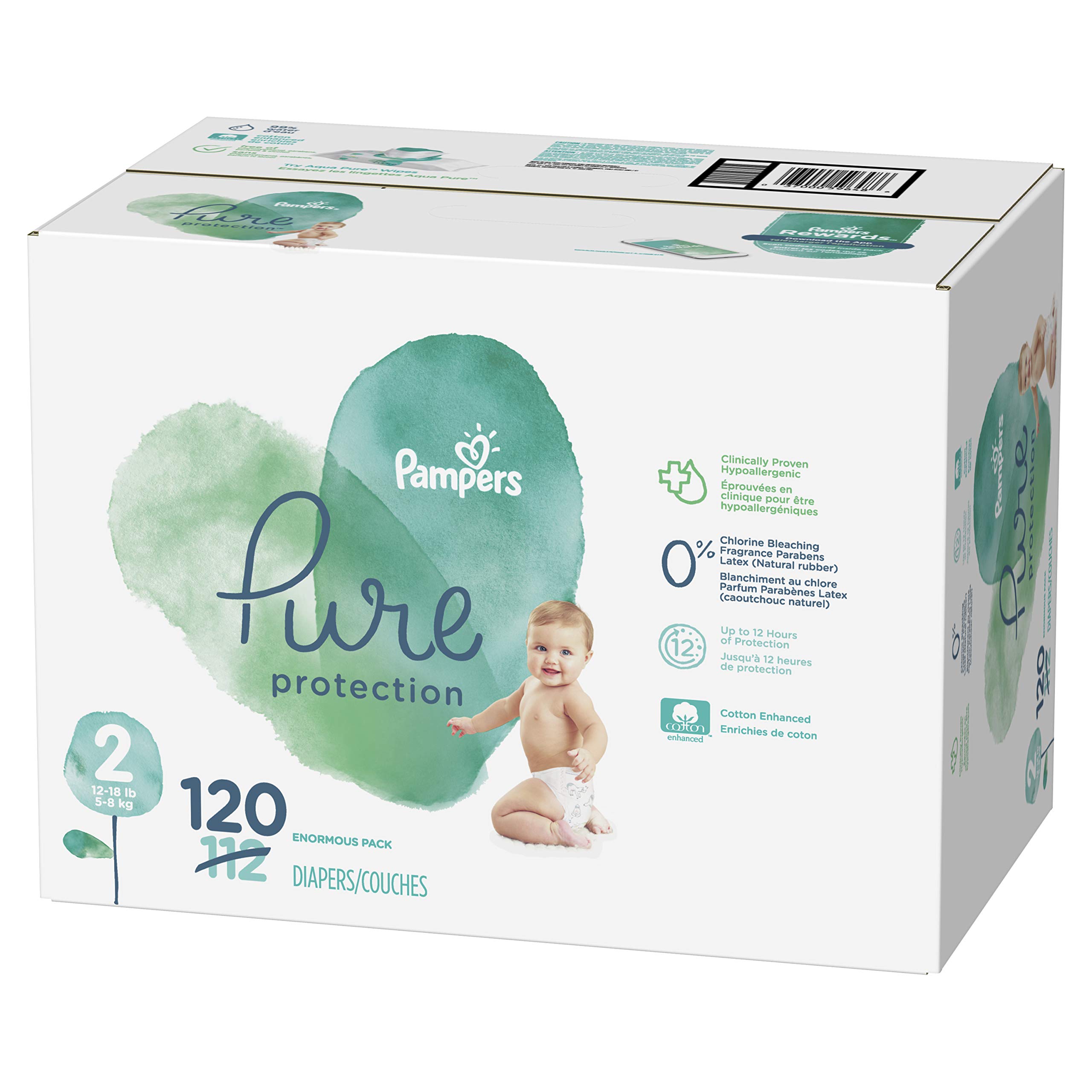 pampers pure disposable baby diapers