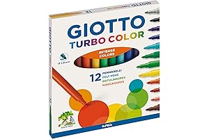 ESTUCHE 12 ROTULADORES GIOTTO TURBOCOLOR