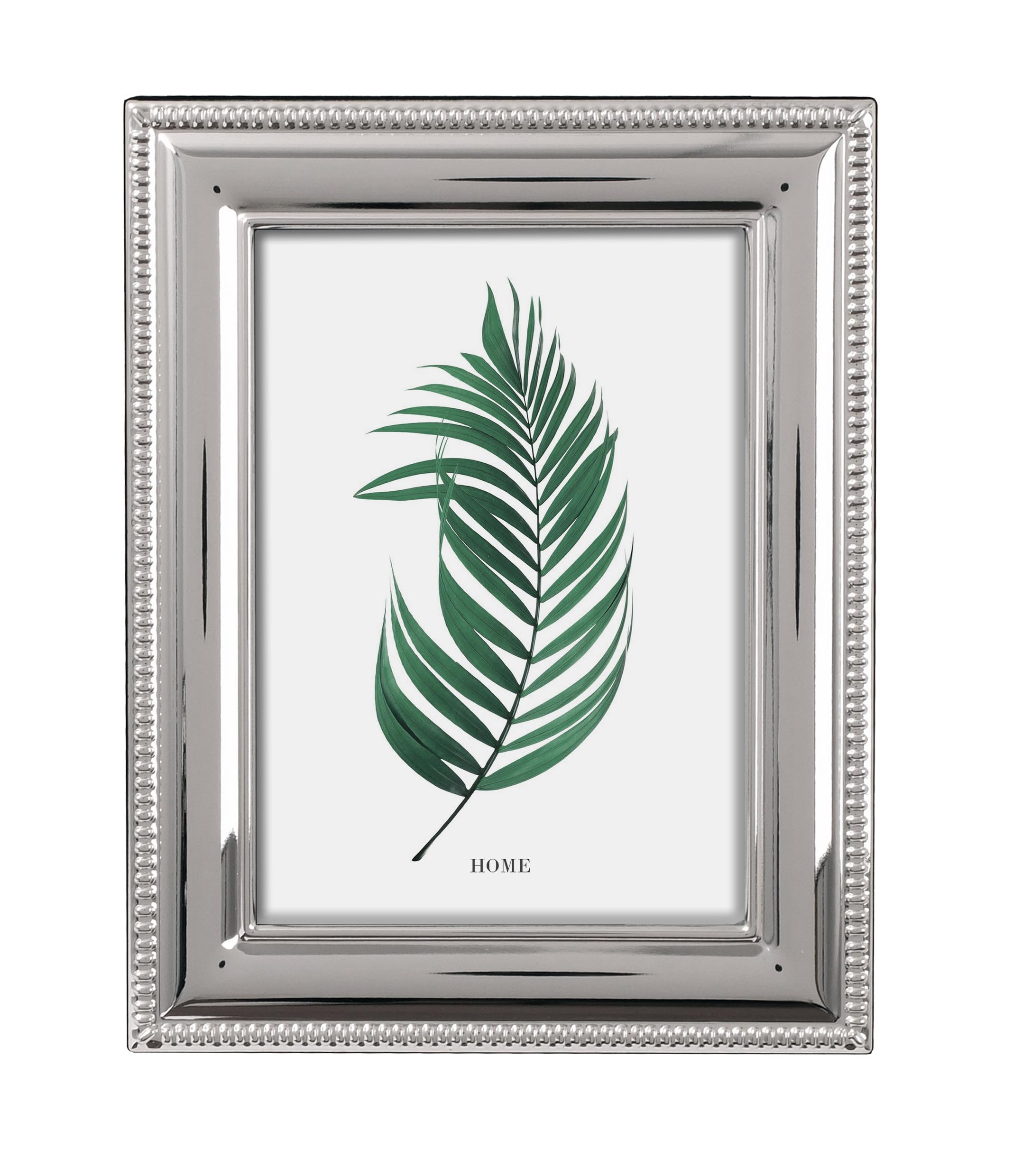 Inov8 Silver Framing Tarnish Resistant Plated Picture Frame - Bead Design For 6X4 Inch (15X10cm) Photo
