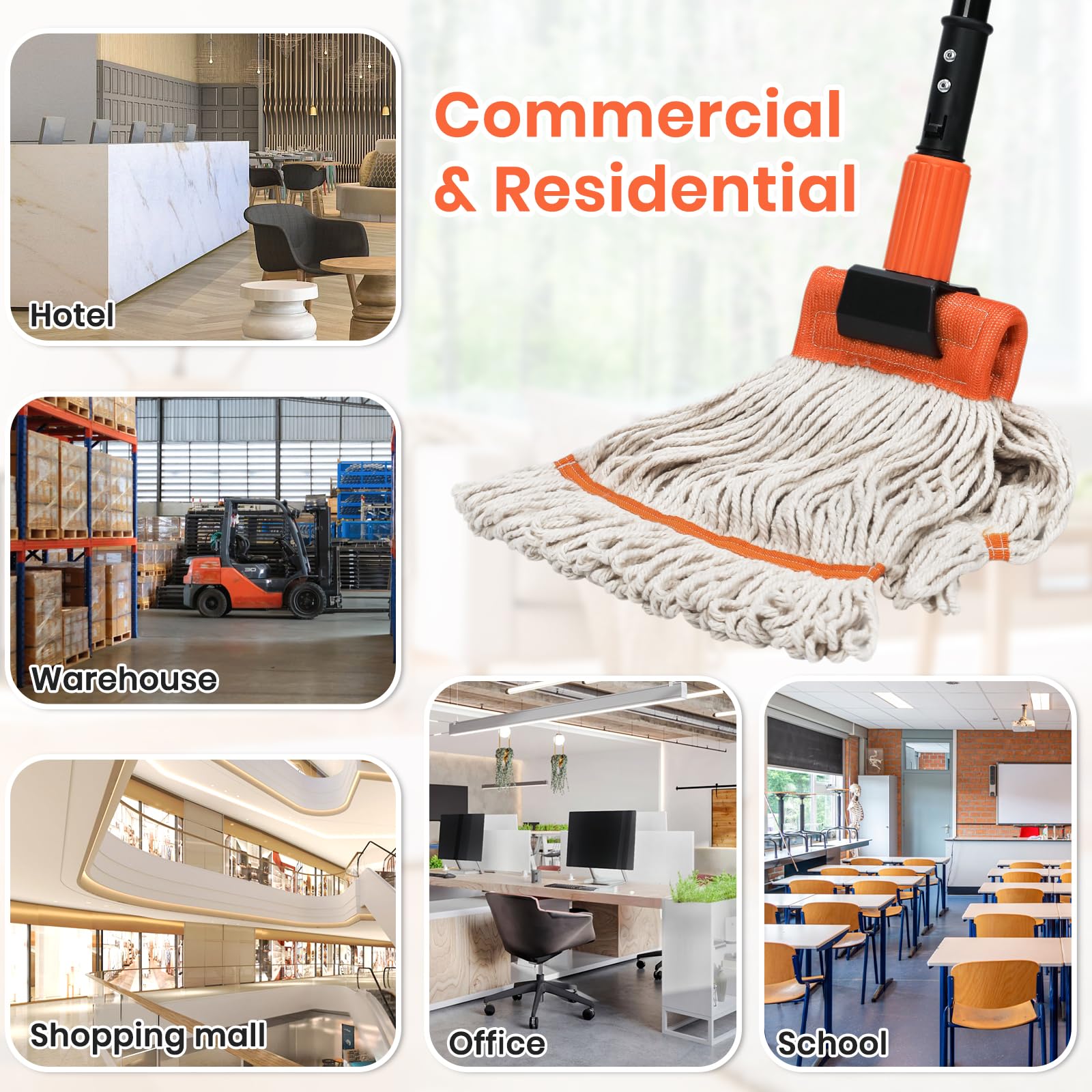 Fregona comercial, fregona industrial resistente