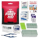 54-Piece First Aid Kit, Basic Plus Emergency First Aid Kit for Home, Work & Travel, Red, 1000-Pack (RX350MAX)