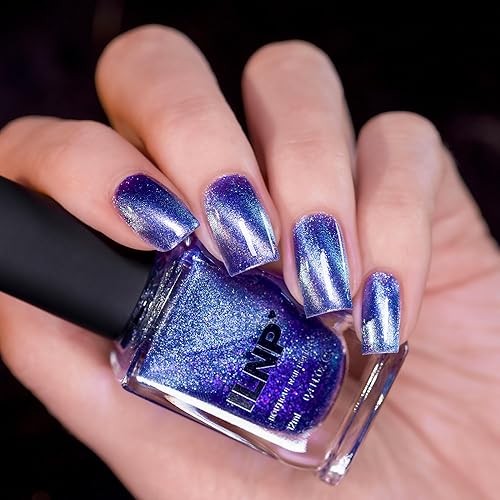 Miniatura 4 de ILNP Shooting Star Esmalte de uñas magnético con brillo azul helado