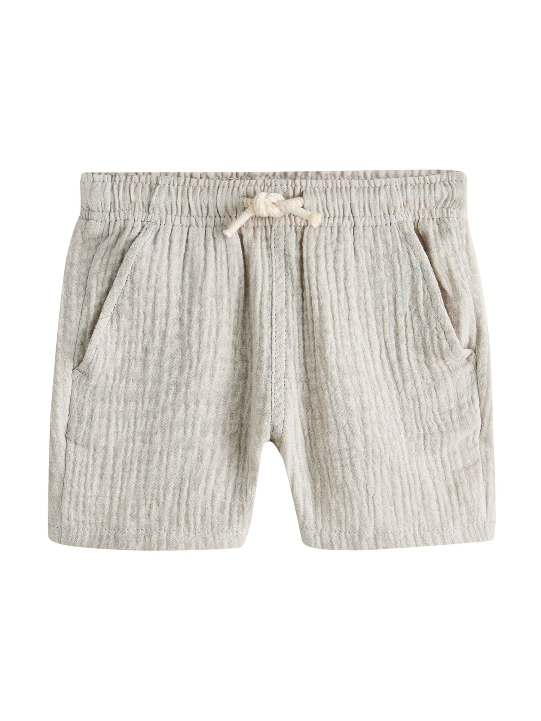 NEXT Niños Pack de 3 Pantalones Cortos sin Cierre de Textura Suave