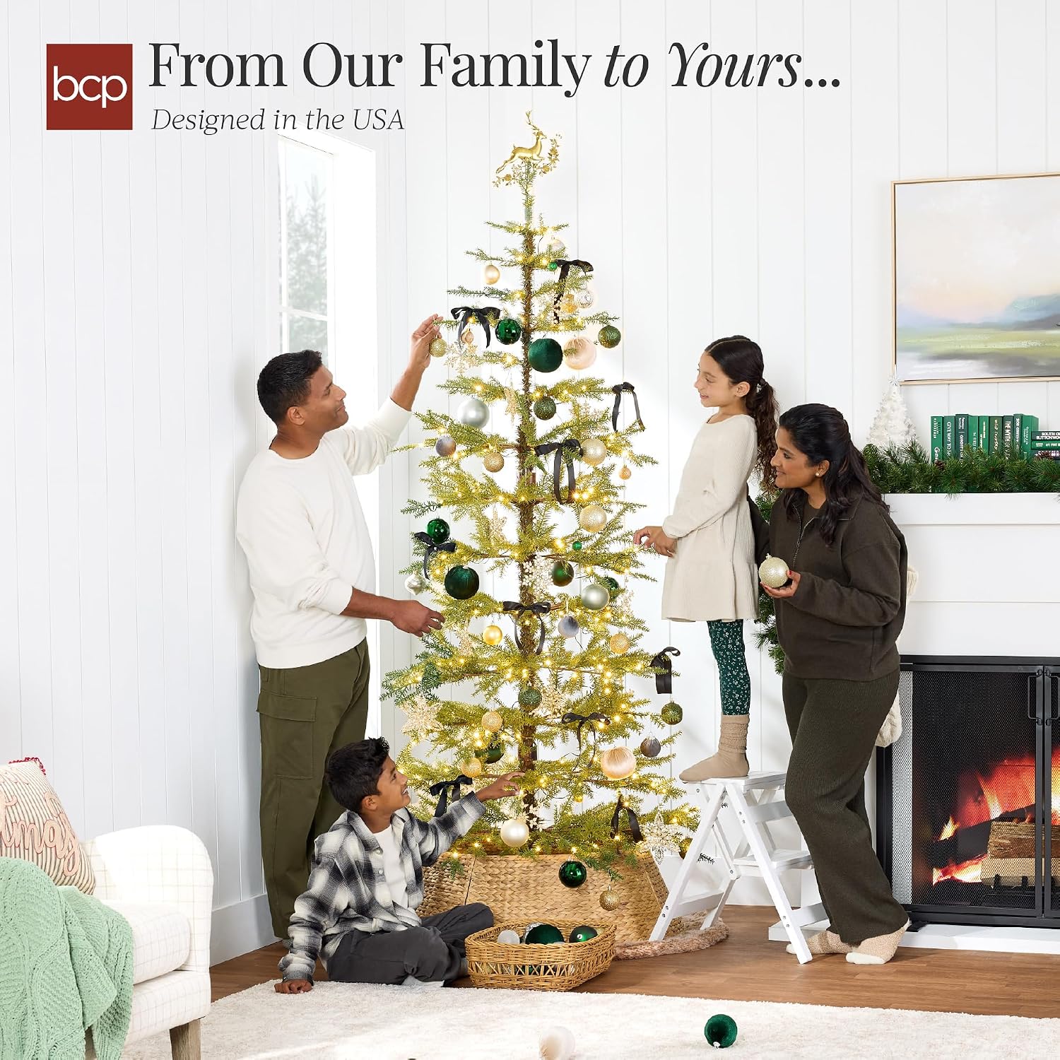 Best Choice Products 4.5 ft Pre-Lit Sparse Christmas Tree - Image 5