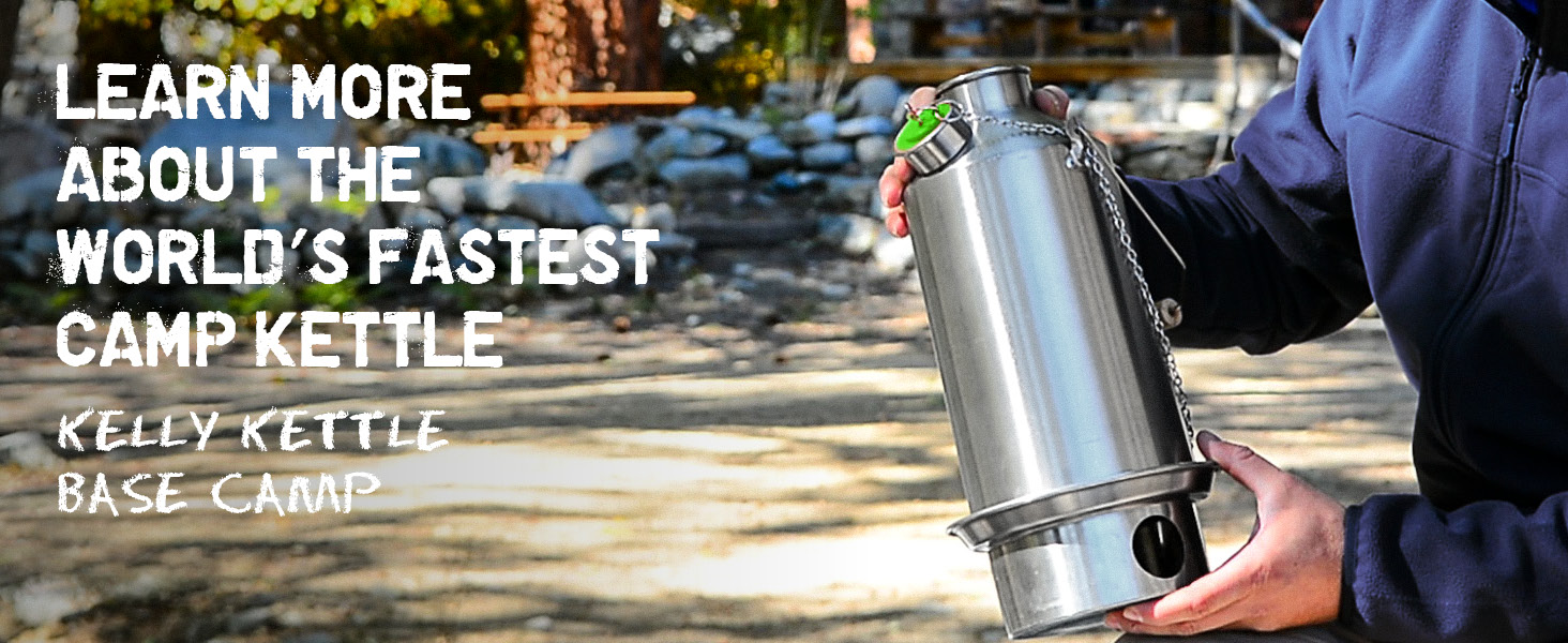 Amazon.com: Kelly Kettle Base Camp Stainless Steel Basic Kit 54 oz