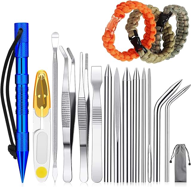 Paracord FID and Lacing Needle Set (14 Pieces)