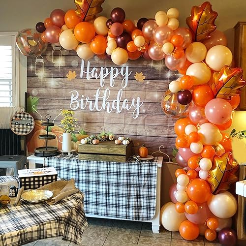 Miniatura 6 de 52 globos de otoño, globos rojos, amarillos y naranjas, hojas de arce, calabaza, bellota, ardilla, globos de aluminio para temática de otoño, día de