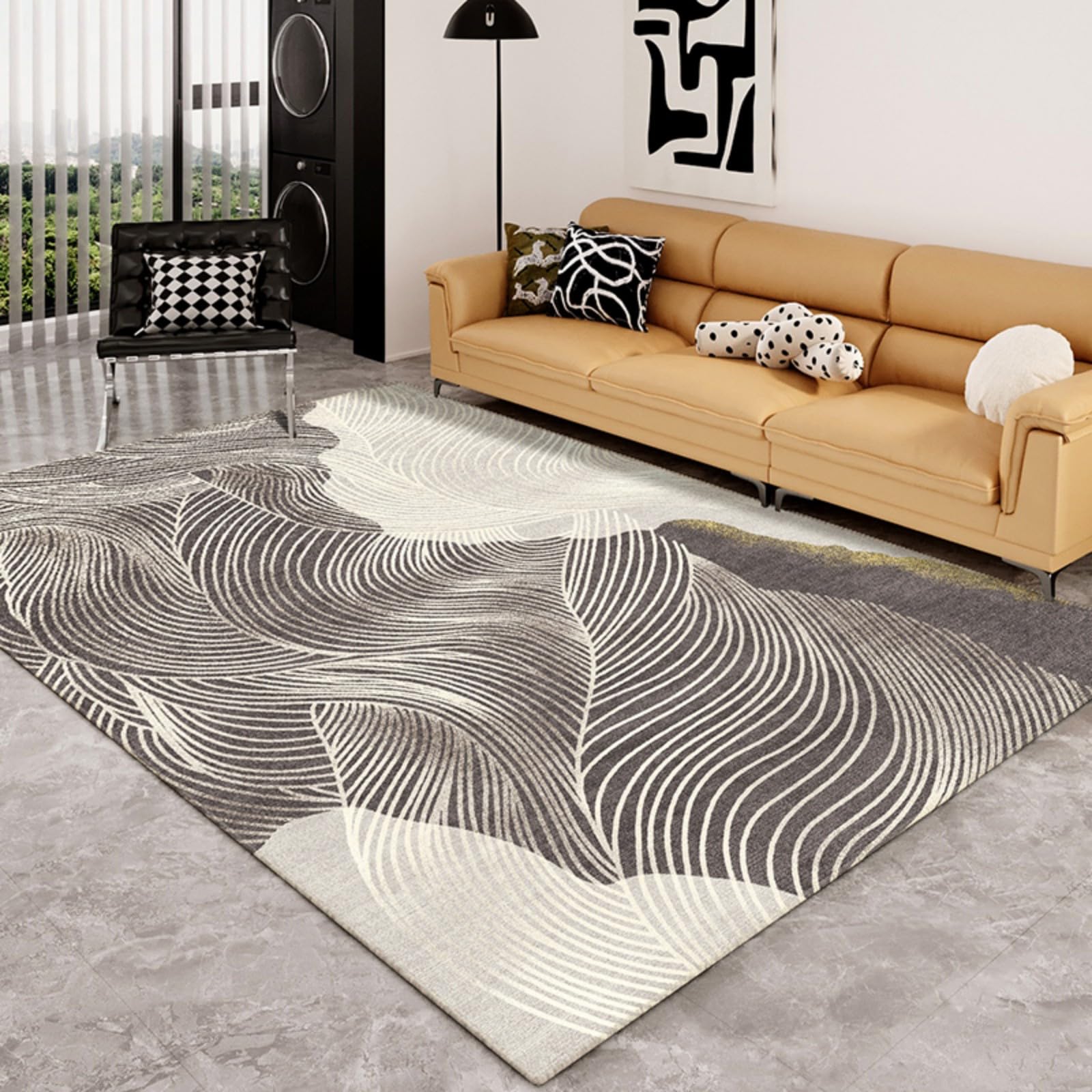 Tapis de sol épais 100x160 cm en microfibre douce pour chambre et salon