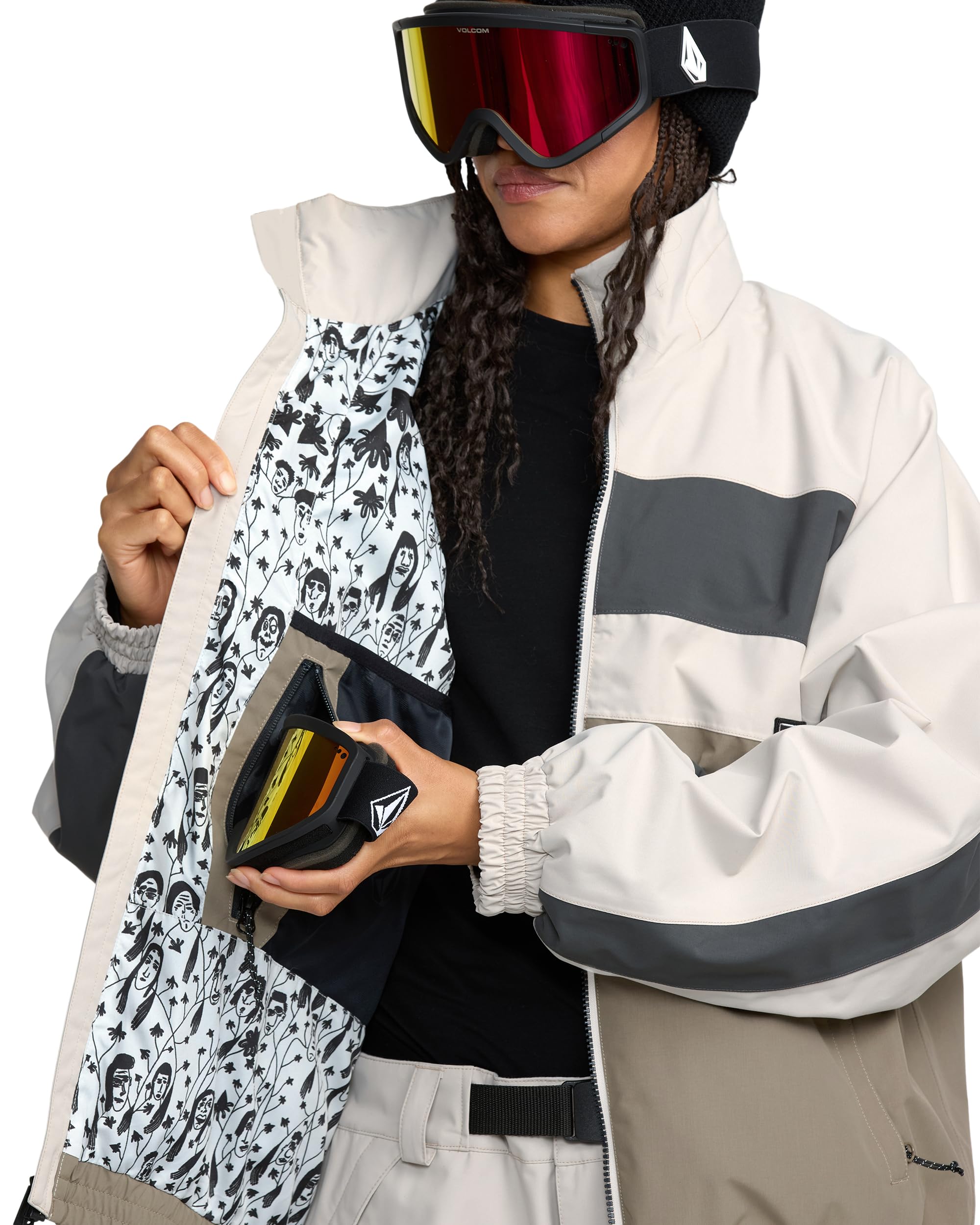 Volcom Damen Dlm Gore-tex Snowboard Jacket – Athlete Collab W/Desiree Melancon Jacke (1er Pack)