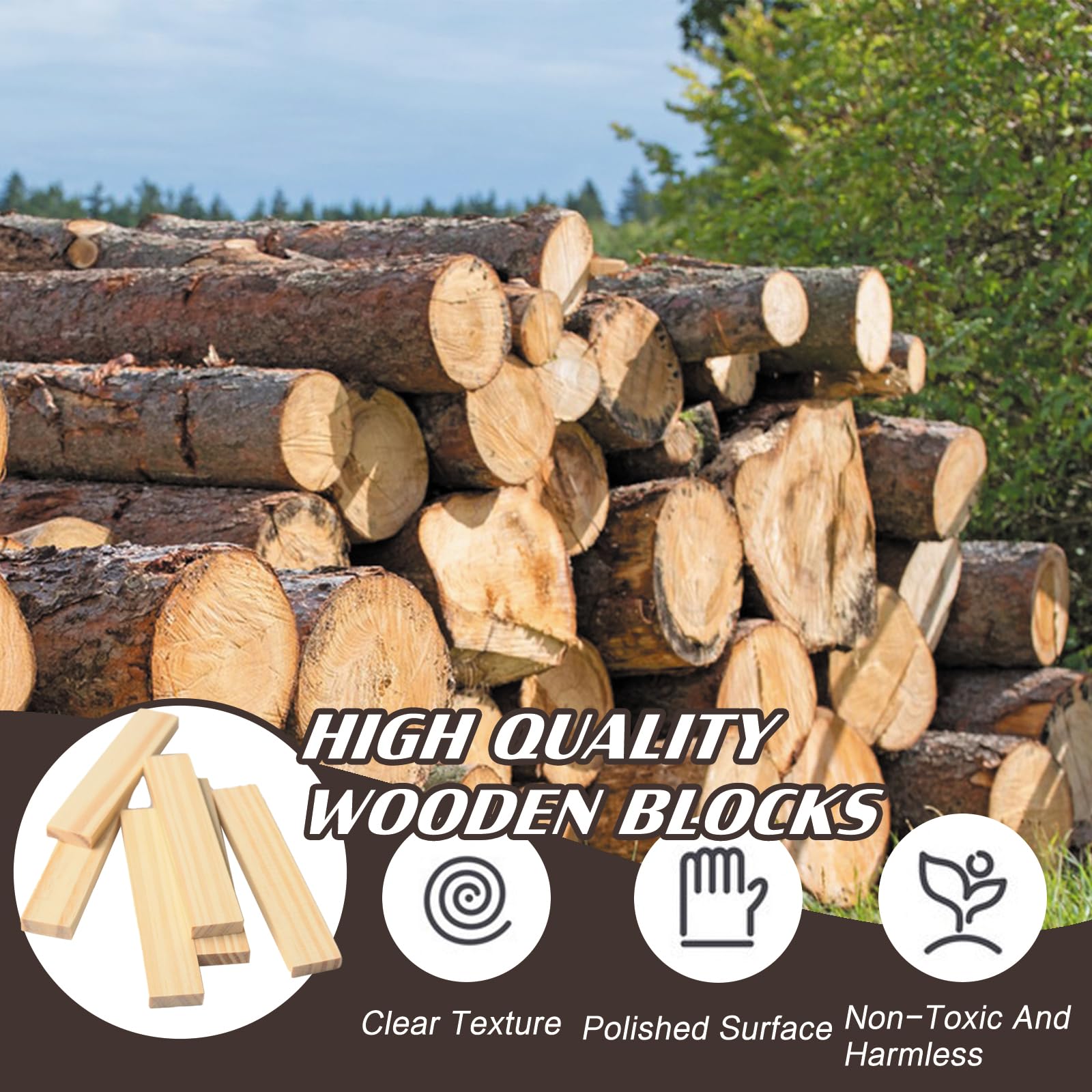30 Pack Wood, Basswood Carving Blocks, Whittling Wood Blocks - Image 4