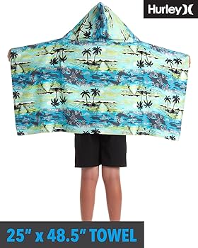 タオル Mastermind World Hurley Beach Towel Amazon.com: Hurley Kids' Hooded Beach Towel - Beach, Pool
