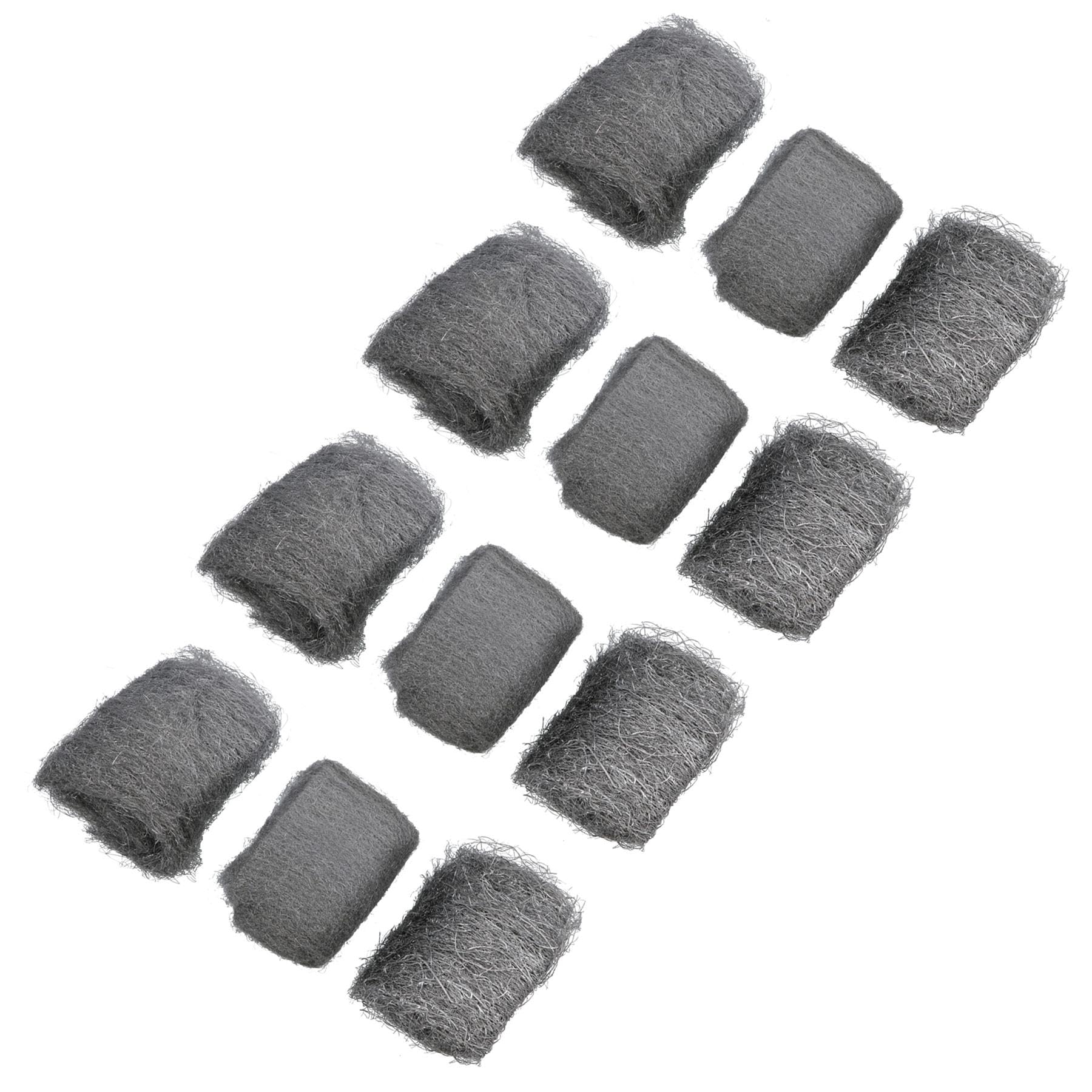 Assorted Steel Wire Wool Coarse Medium Fine for Sanding Smoothing 12 x Rolls