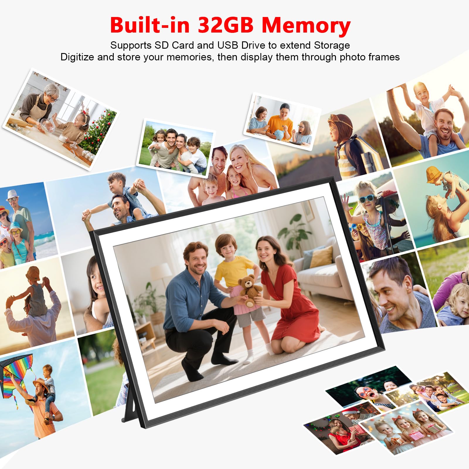 Amazon | FRAMEO 15.6インチ 32GB 大型デジタルフォトフレーム