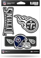 Vista 16 de Rico Industries NFL Football Triple Spirit Stickers Hoja de calcomanías triples