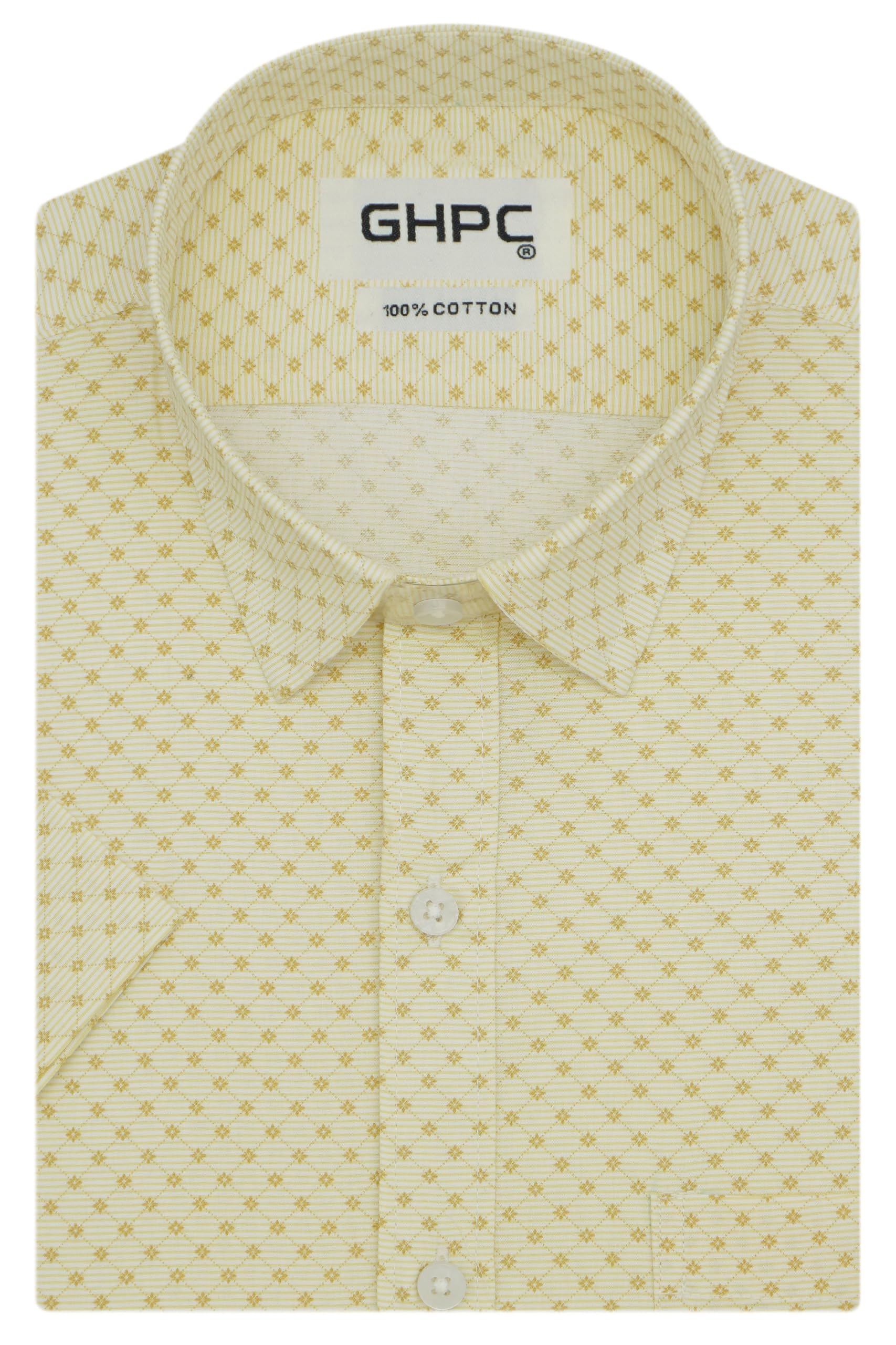 100% Cotton Printed Half Sleeves Regular Fit Formal Shirt for Men-image-26