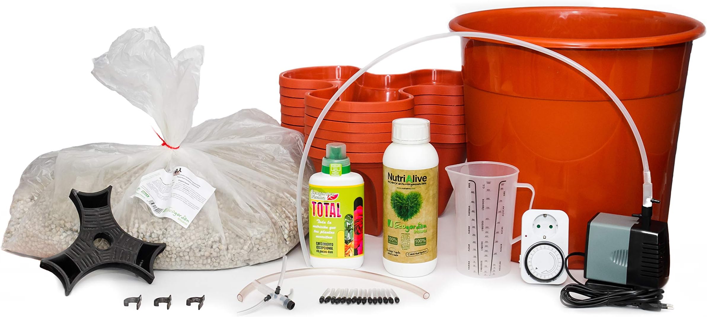 Irisana Ecogarden Hydroponic Cultivation Kit, Terracotta