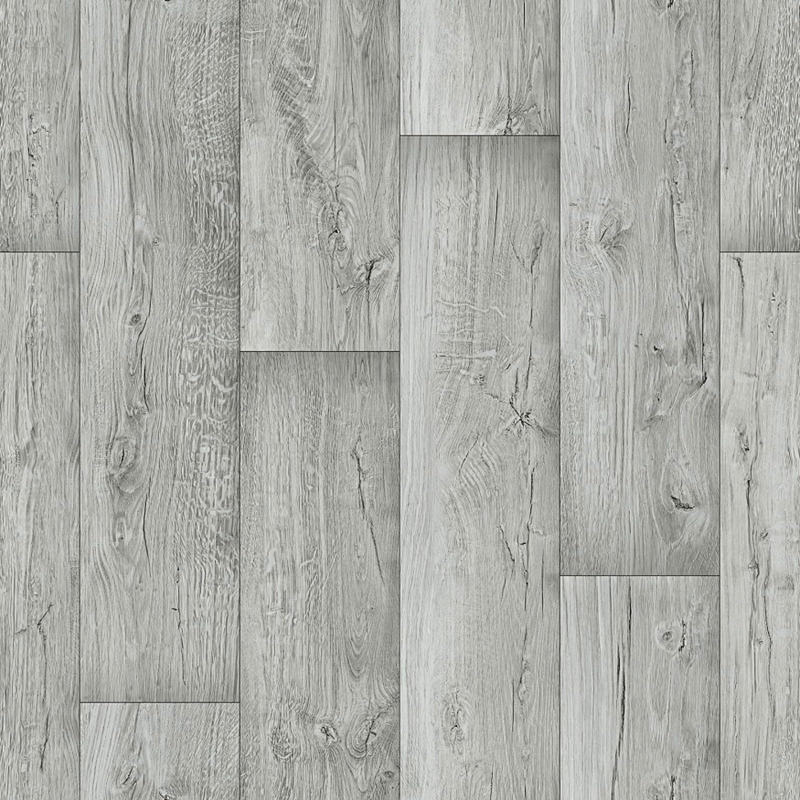 Grey Wood Plank Effect Vinyl Flooring Bathroom Kitchen Floor Senegal 533 (2m x 1.75m)