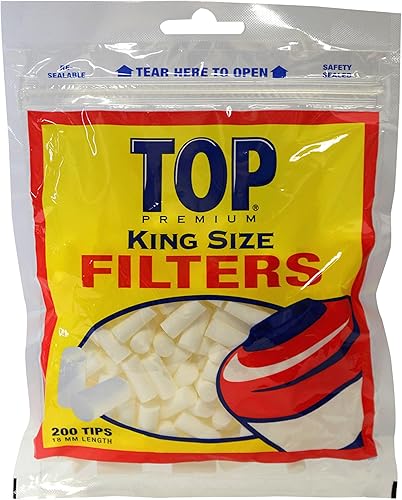 TOP Puntas de filtro premium - 0.709 in - 200 filtros/bolsa (5 bolsas para un total de 1,000 filtros!)
