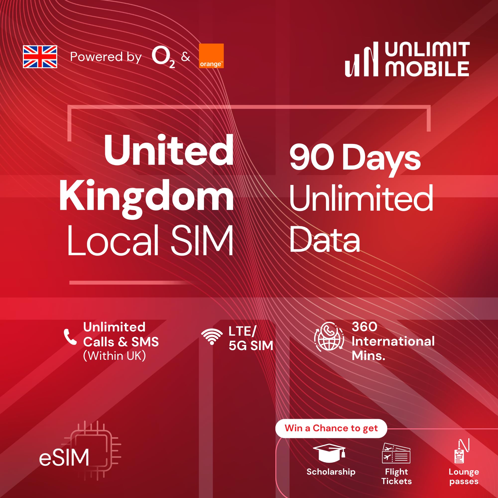 Unlimit Mobile United Kingdom Local eSIM | UK Student eSIM | 3 Months | 2GB High-Speed Data per Month | 50GB per Month | Unlimited Voice & Text | Prepaid eSIM for UK (Unlimited Data, Voice & Text)-image-14