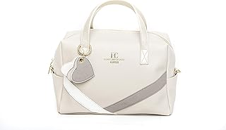 COVERI CONTEMPORARY Borsa donna in similpelle bauletto a mano 2 manici con tracolla Colore Beige