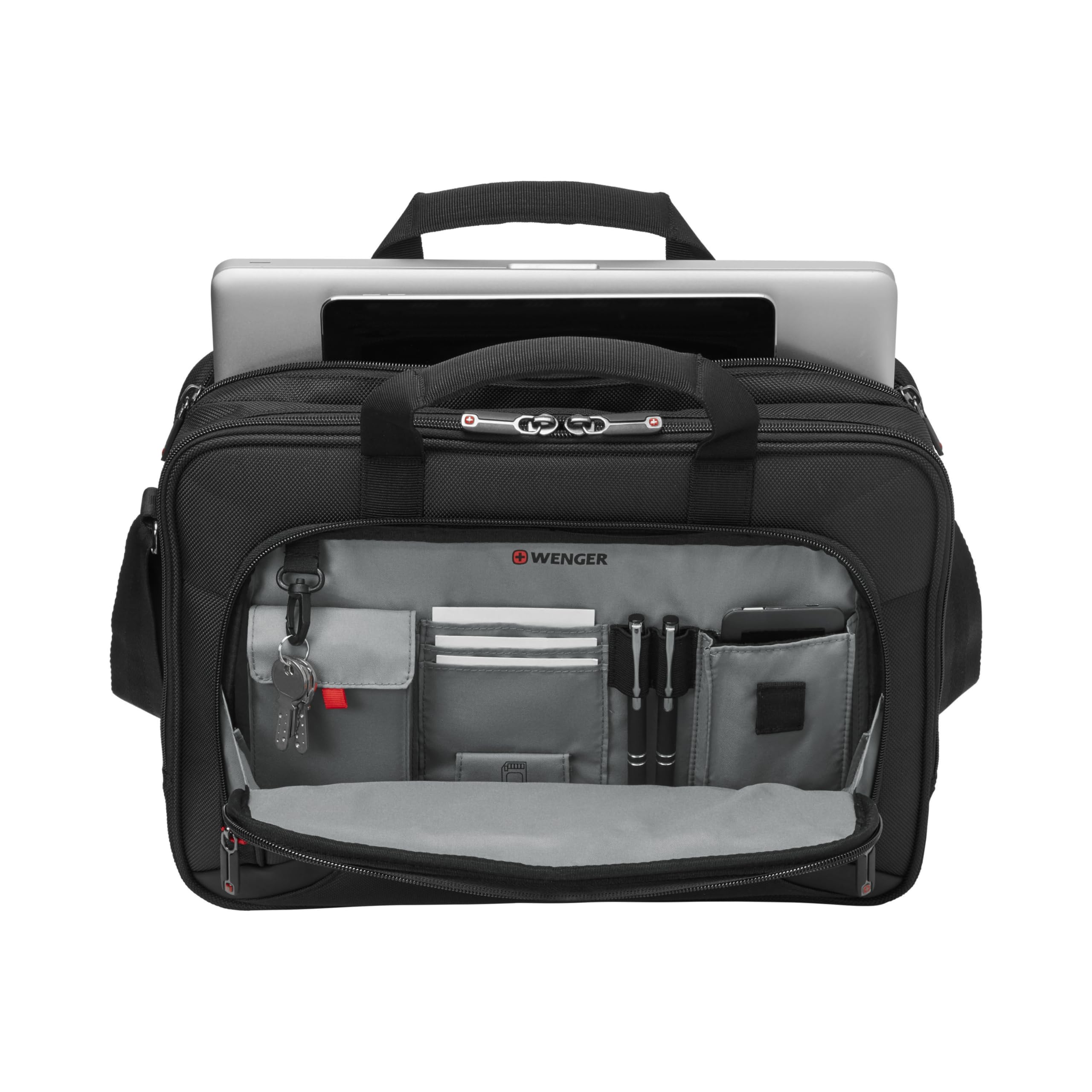 WENGER Prospectus Laptop-Tasche 16 Zoll Notebook Rucksack Organizer 15 l Schwarz