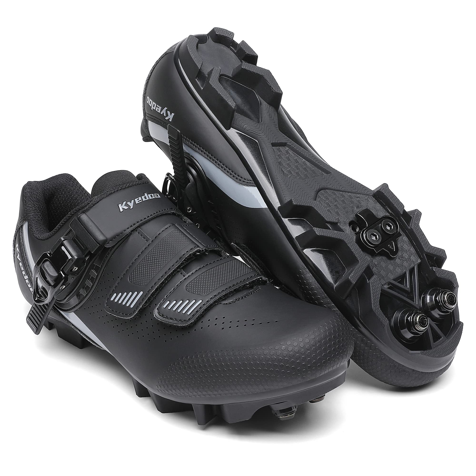 Chaussures de cyclisme pour homme et femme compatibles avec Peloton Bike Shimano SPD & Look ARC Delta pour vélo de route d'intérieur avec crampons Delta pré-installés, blanc, 44 EU