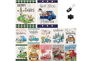 All-Season Garden Welcome Flags for Decorative Yard Displays