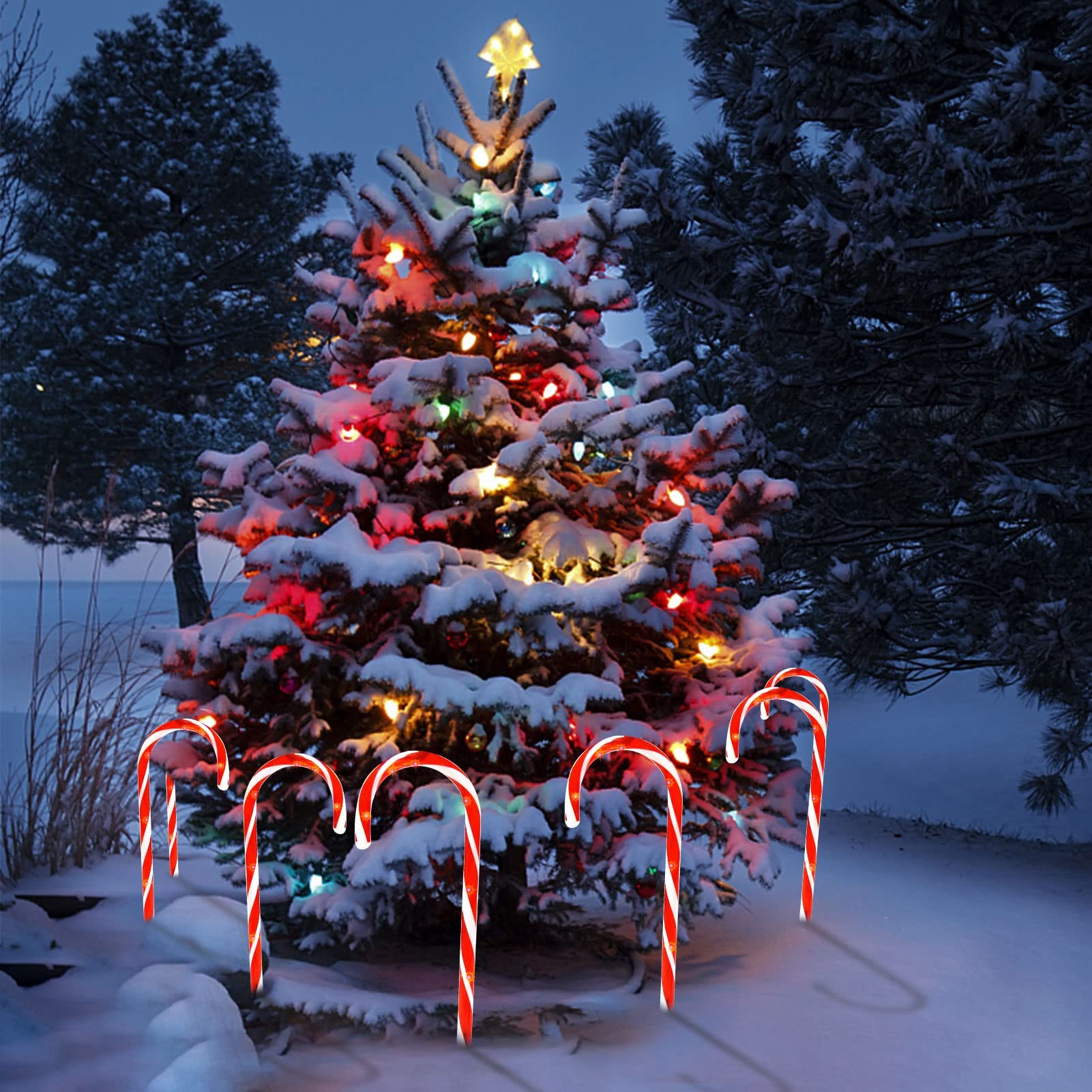 特大キャンディケイン　ライト照明クリスマス　イルミネーション　ガーデン　什器 特大キャンディケイン ライト照明クリスマス イルミネーション