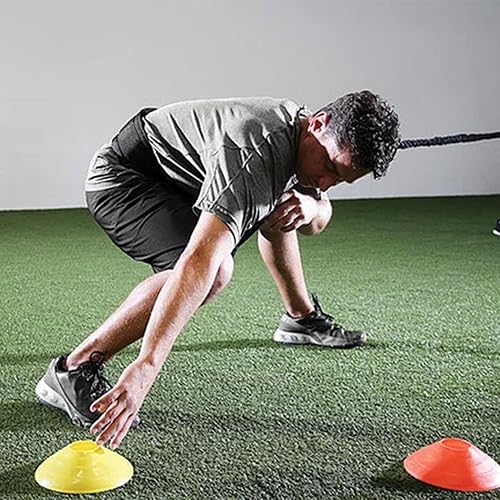 Miniatura 6 de Conos de disco para entrenamiento deportivo, paquete de 2550 conos de fútbol de agilidad con bolsa de transporte y soporte, fútbol, fútbol,