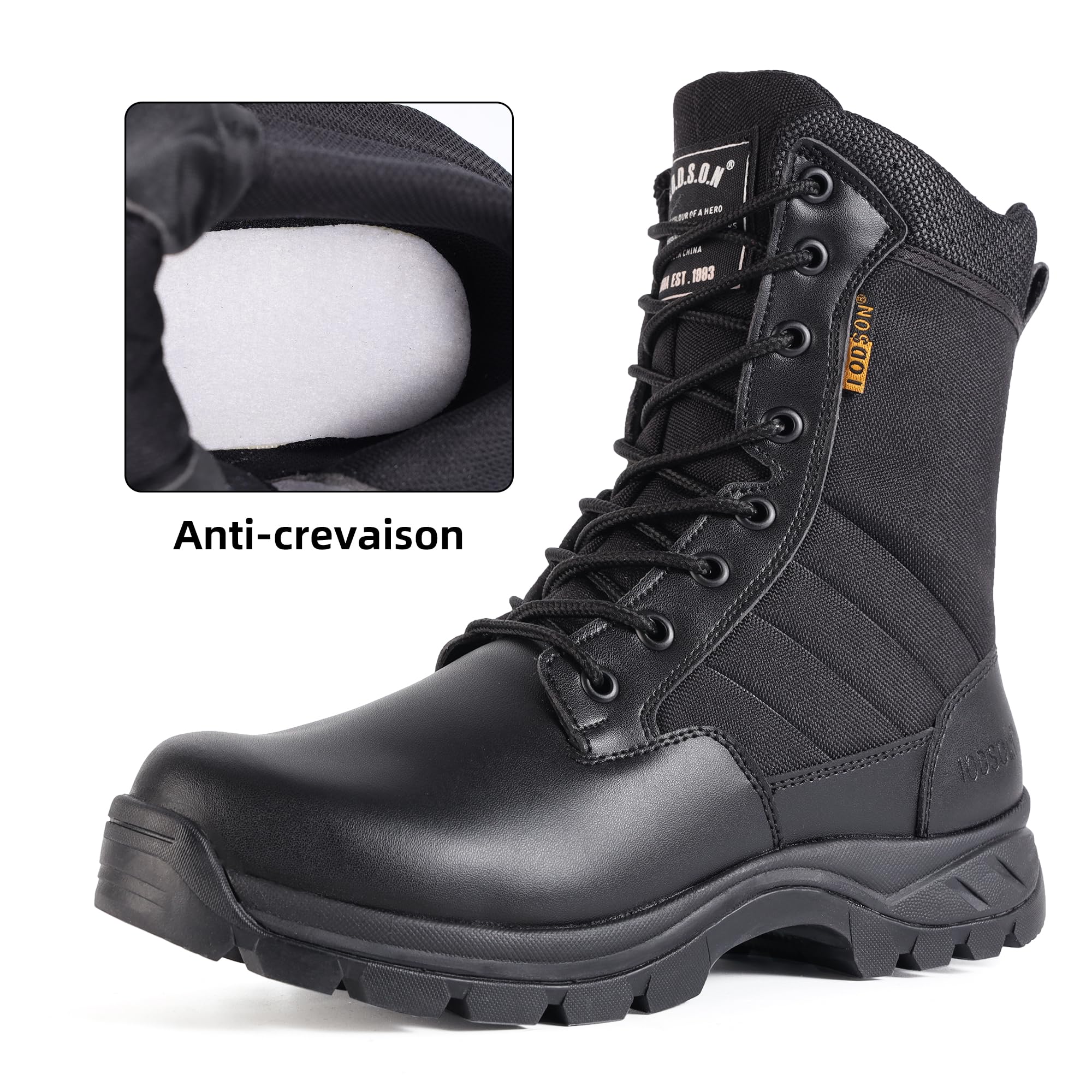 Bottes de Militaires travail tactiques Hommes légères rangers de Randonnée moto combat montante bottines cuir Avec fermeture éclair