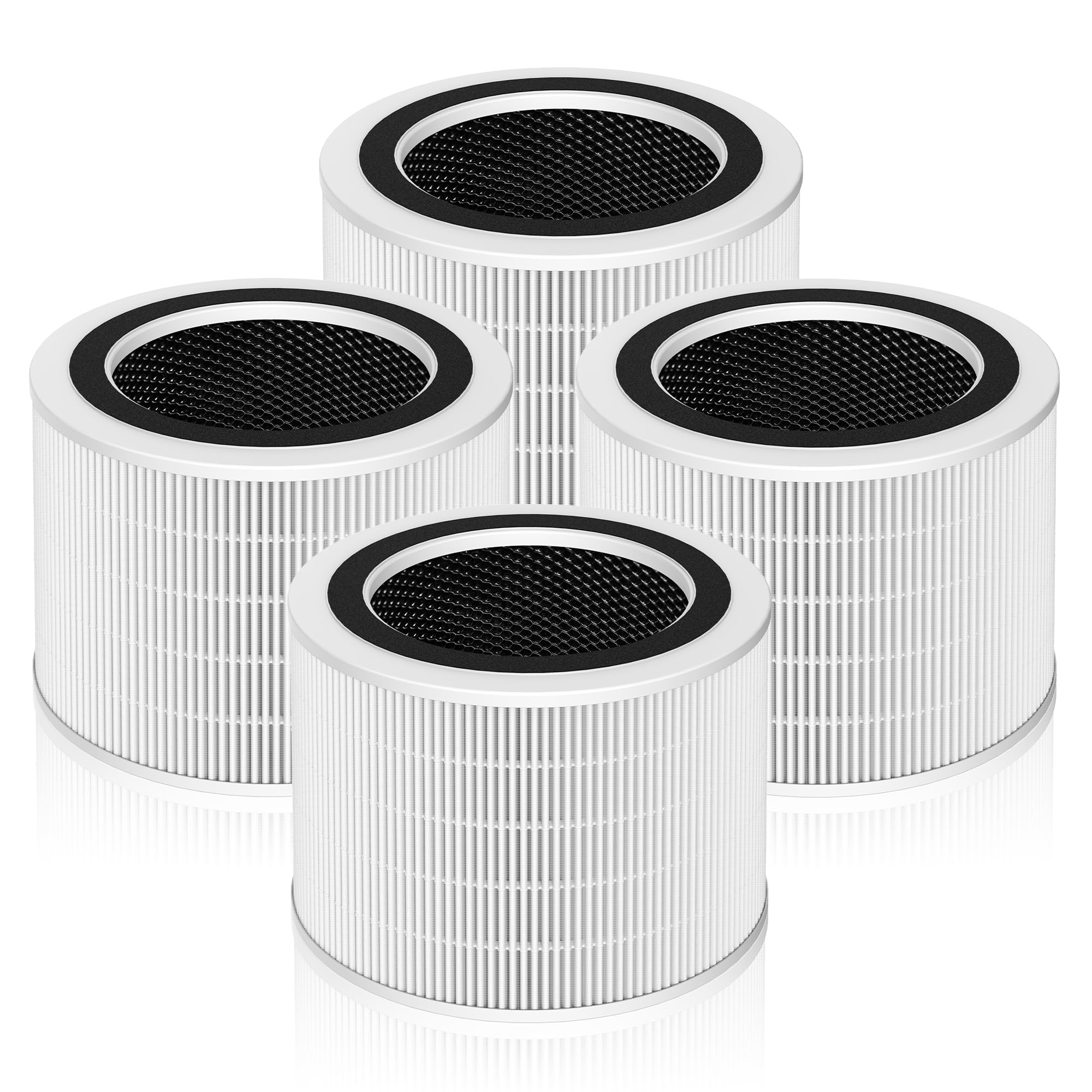 4 Pack Replacement Filter Compatible with LEVOIT Core 200S Smart WiFi Air Purifier