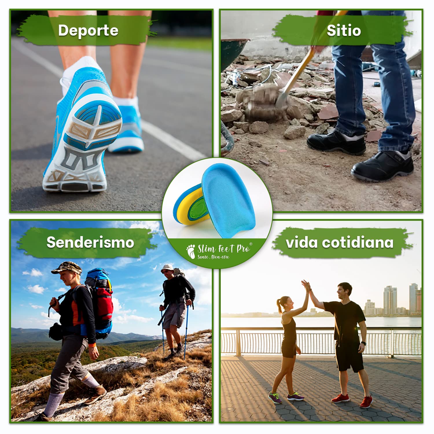 Talonera, de silicona, de gel ortopédico, de aumento, tamaño L, para proteger del dolor el talón y aliviar el espolón calcáneo, fascitis plantar y tendinitis
