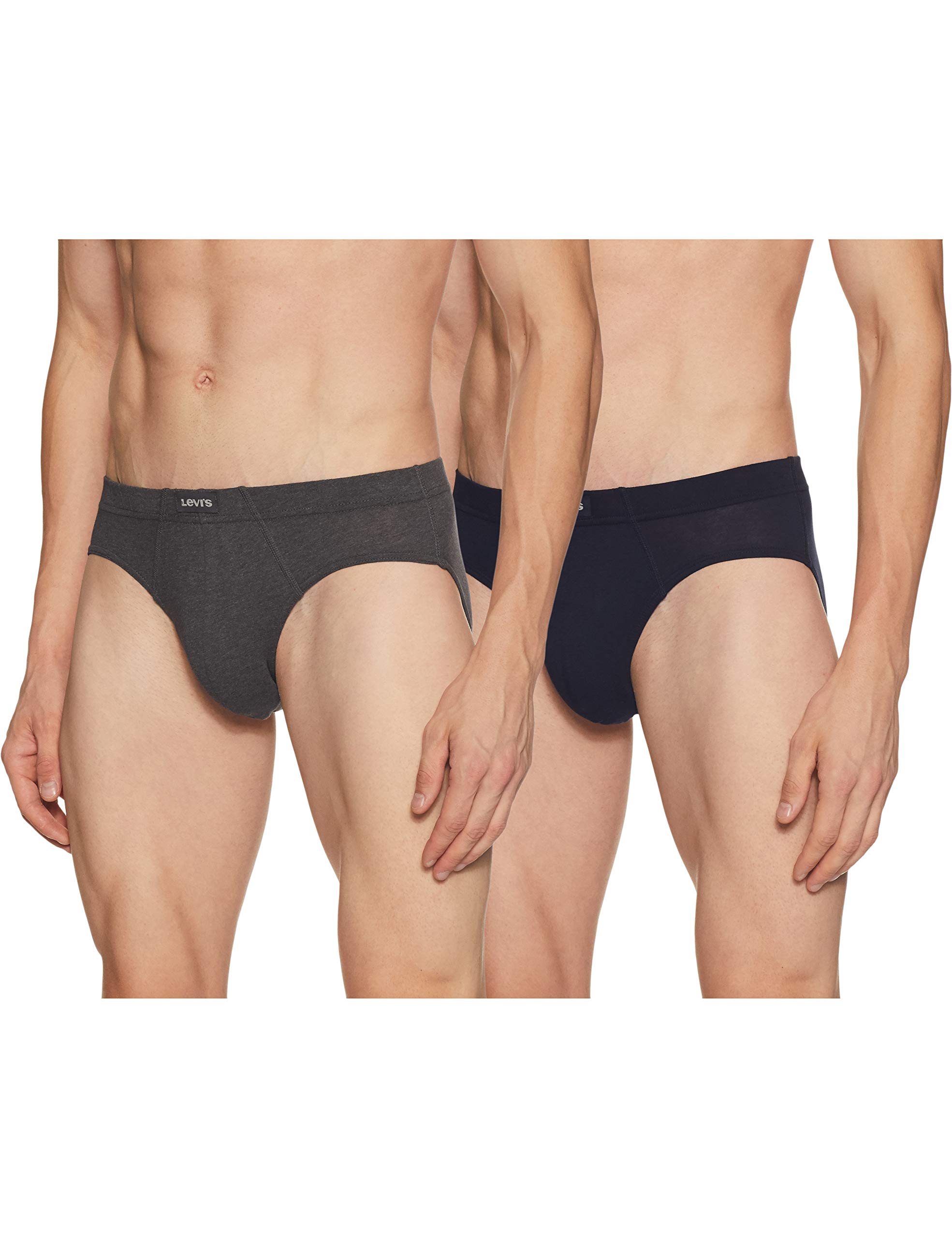 Cotton Style# 011 Comfort Brief for Men with Contoured Double Pouch, Tag Free Comfort & Smartskin Technology (Pack of 2)